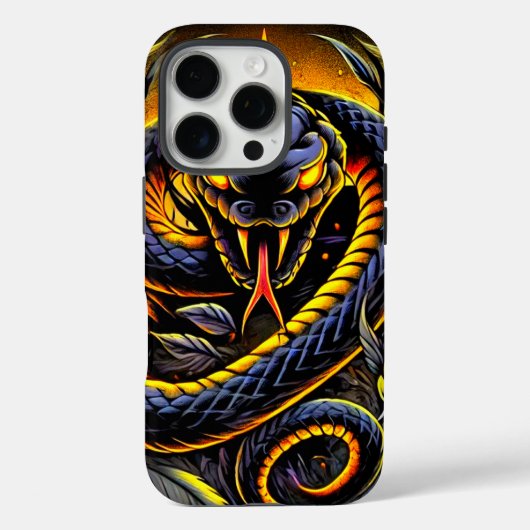 ブラックスネークアートフォンケース Case-Mate iPhoneケース (裏面)