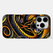 ブラックスネークアートフォンケース Case-Mate iPhoneケース (裏面 (横))
