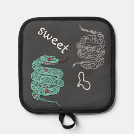 ブラックスネークスウィート 鍋敷き