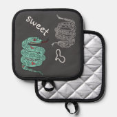 ブラックスネークスウィート 鍋敷き (正面/裏面)