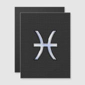 ブラックスネークスキン上の魚座スタイル (正面/裏面)