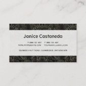 ブラックスネークプリント 名刺 (裏面)