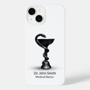 ブラックスネークボウル衛生方白カドゥセウス医療 Case-Mate iPhone 14ケース
