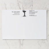 ブラックスネークメディカルボウル衛生方白幹部 ペーパーパッド (正面)