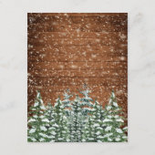 ブラックスノーウッドアンドフォレストカントリーウェディング詳細 エンクロージャーカード (裏面)