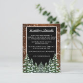 ブラックスノーウッドアンドフォレストカントリーウェディング詳細 エンクロージャーカード (スタンド正面)
