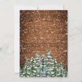 ブラックスノーウッドアンドフォレストカントリー婚約パーティ 招待状 (裏面)