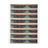 ブラックスノーウッドアンドフォレストバーバルミツワー誕生日 ラップアラウンドラベル (シート)