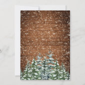 ブラックスノーウッド＆フォレストウェディングアニバーサリー 招待状 (裏面)