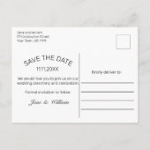 ブラックスノーウッド&フォレストカントリーウェディング 案内ポストカード (裏面)