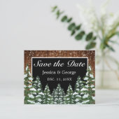 ブラックスノーウッド&フォレストカントリーウェディング 案内ポストカード (スタンド正面)