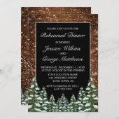 ブラックスノーウッド&フォレストカントリーリハーサルディナー 招待状 (正面/裏面)