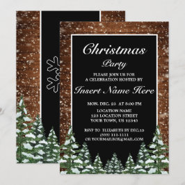 ブラックスノーウッド&フォレストパインクリスマスパーティー 招待状