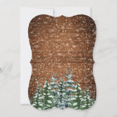 ブラックスノーウッド&フォレストパインスウィート16 招待状 (裏面)