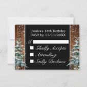 ブラックスノーウッド&フォレストパインティアラスイート16 出欠カード (裏面)