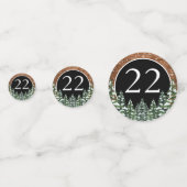 ブラックスノーウッド&フォレストパインハッピーバースデー コンフェッティ (正面)