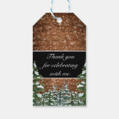 ブラックスノーウッド&フォレストパインバルミツワー ギフトタグ (裏面)