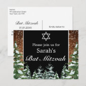 ブラックスノーウッド&フォレストパインバーバルミツワー 案内ポストカード (正面/裏面)