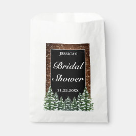 ブラックスノーウッド&フォレストパインブライダルシャワー フェイバーバッグ