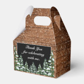 ブラックスノーウッド&フォレストパインブライダルシャワー フェイバーボックス (裏面サイド)