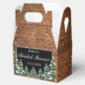 ブラックスノーウッド&フォレストパインブライダルシャワー フェイバーボックス (オープン)