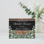 ブラックスノーウッド&フォレストパインブライダルシャワー 案内ポストカード (スタンド正面)