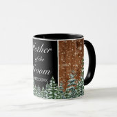 ブラックスノーウッド&フォレストパインペアレント結婚ズ マグカップ (正面右)