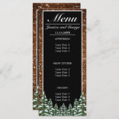 ブラックスノーウッド&フォレストパイン結婚ズ メニュー (正面/裏面)