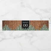 ブラックスノーウッド&フォレストパイン誕生日 ペットボトルラベル (シングルラベル)