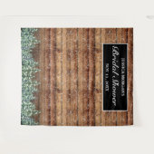 ブラックスノーウッド&フォレストブライダルシャワー写真 タペストリー (正面(横))