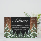 ブラックスノーウッド&フォレ結婚ストアドバイスカード (スタンド正面)