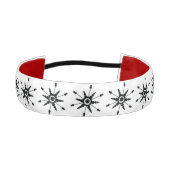ブラックスノーフレークスウィンタージム アスレチックヘッドバンド (正面)
