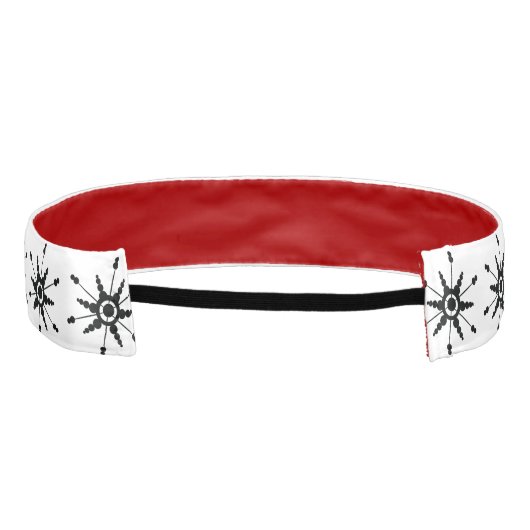 ブラックスノーフレークスウィンタージム アスレチックヘッドバンド (裏面)