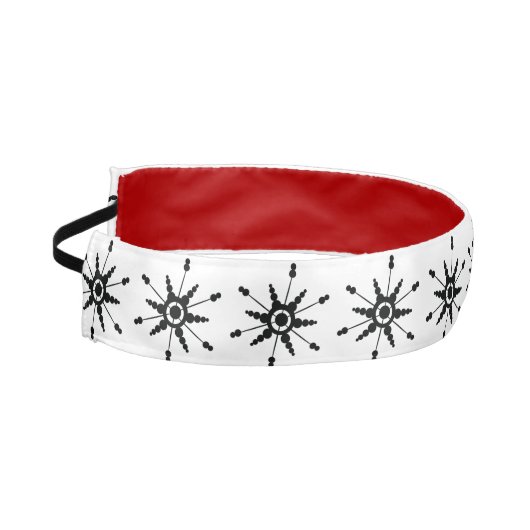 ブラックスノーフレークスウィンタージム アスレチックヘッドバンド (左)