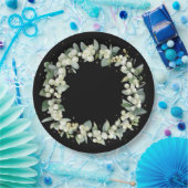 ブラックスノーベリーのクリスマスリース ペーパープレート (パーティー)