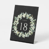 ブラックスノーベリー結婚+ユーカリの表番号 台座サイン (正面)