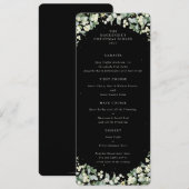 ブラックスノーベリー クリスマスディナー フラット 4コース メニュー (正面/裏面)