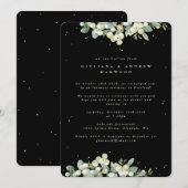 ブラックスノーベリー+ユーカリの結婚式披露宴 招待状 (正面/裏面)