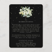 ブラックスノーベリー+ユーカリの花束　結婚式の案内カード エンクロージャーカード (正面)