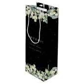 ブラックスノーベリー+ユーカリクリスマス/ホリデー ワインギフトバッグ (正面アングル)