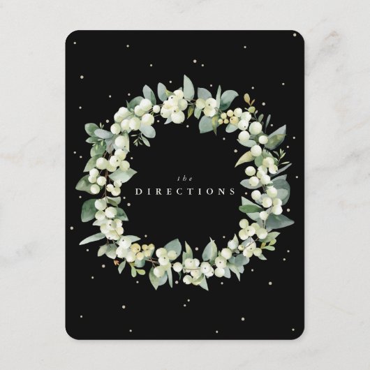 ブラックスノーベリー+ユーカリブーケの方向 エンクロージャーカード (裏面)