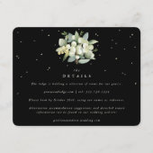 ブラックスノーベリー+ユーカリブーケ結婚の詳細 エンクロージャーカード (正面)