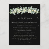ブラックスノーベリー+ユーカリ結婚ガーランド情報 エンクロージャーカード (正面)