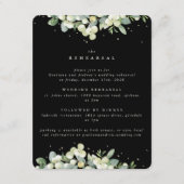 ブラックスノーベリー+ユーカリ結婚ズリハーサル エンクロージャーカード (正面)