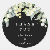 ブラックスノーベリー+ユーカリ結婚プトゥス ラウンドシール (正面)