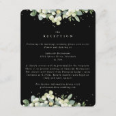 ブラックスノーベリー+ユーカリ縁結び披露宴 エンクロージャーカード (正面)