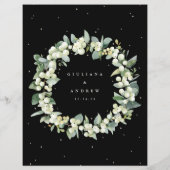 ブラックスノーベリー + ユーカリ ウェディング ドリンク メニュー (裏面)