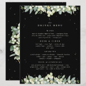 ブラックスノーベリー + ユーカリ ウェディング ドリンク メニュー (正面/裏面)