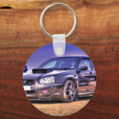 ブラックスバルインプレッサWRX STi キーホルダー (正面)