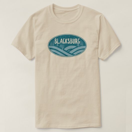 ブラックスバーグバージニアアウトドア Tシャツ (デザイン正面)